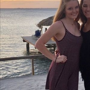 forever 21 striped sundress